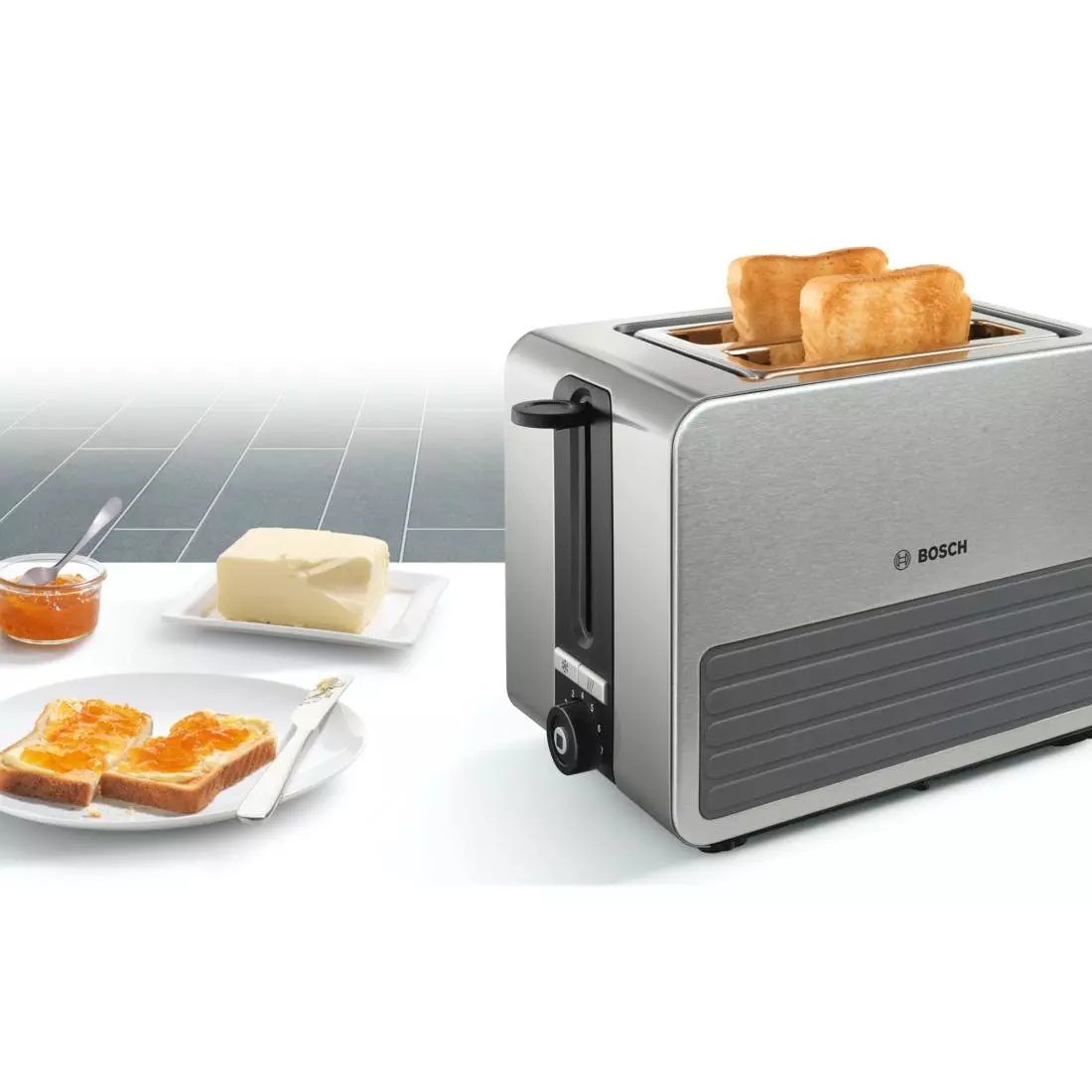 Bosch Toaster 2 Scheiben TAT7S25 Gr/sw 4 Bosch Toaster 2 Scheiben TAT7S25 Gr/sw – Bild 2