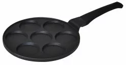 Null Pfannkuchen Pfanne Ø26cm 7 Fächer Induktion Alu Guss Spiegelei Crepespfanne Pancake