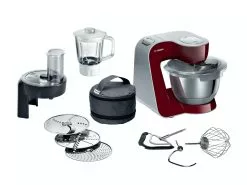Bosch MUM5 Küchenmaschine 1000 W 3,9 L Schwarz, Rot, Edelstahl