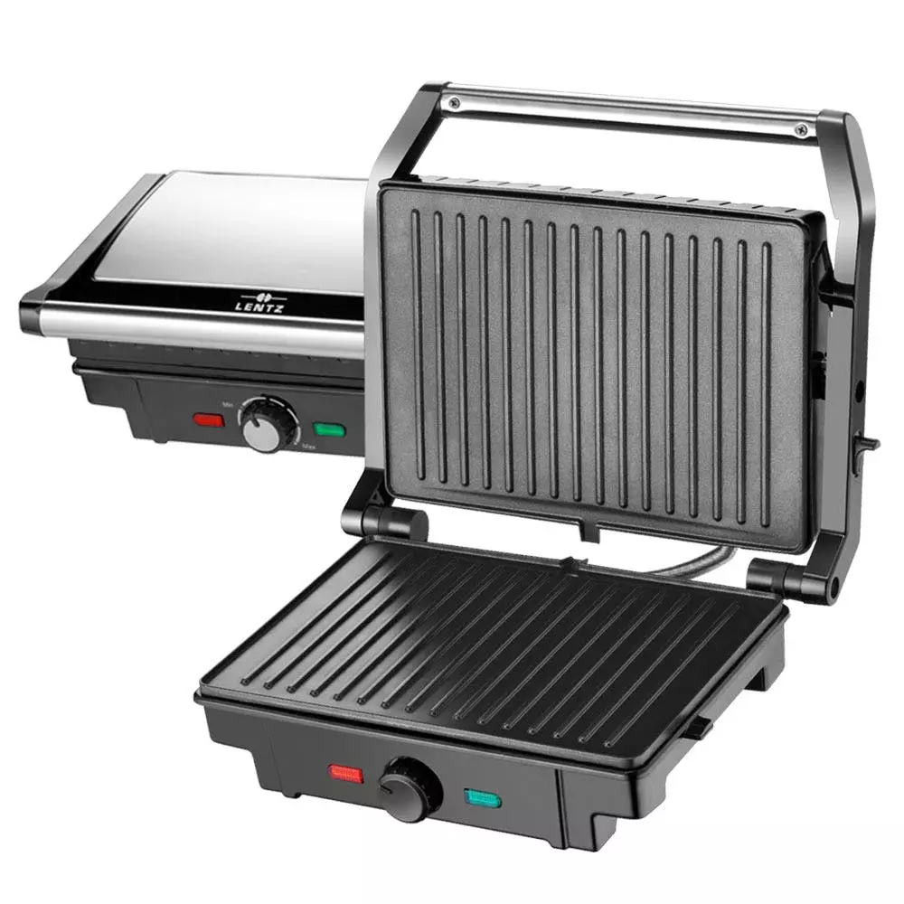 Null Lentz Kontaktgrill 1600 Watt Elektrogrill Tischgrillfunktion GRill Toaster Maker Antihaftbeschichtet 3 Null Lentz Kontaktgrill 1600 Watt Elektrogrill Tischgrillfunktion GRill Toaster Maker Antihaftbeschichtet