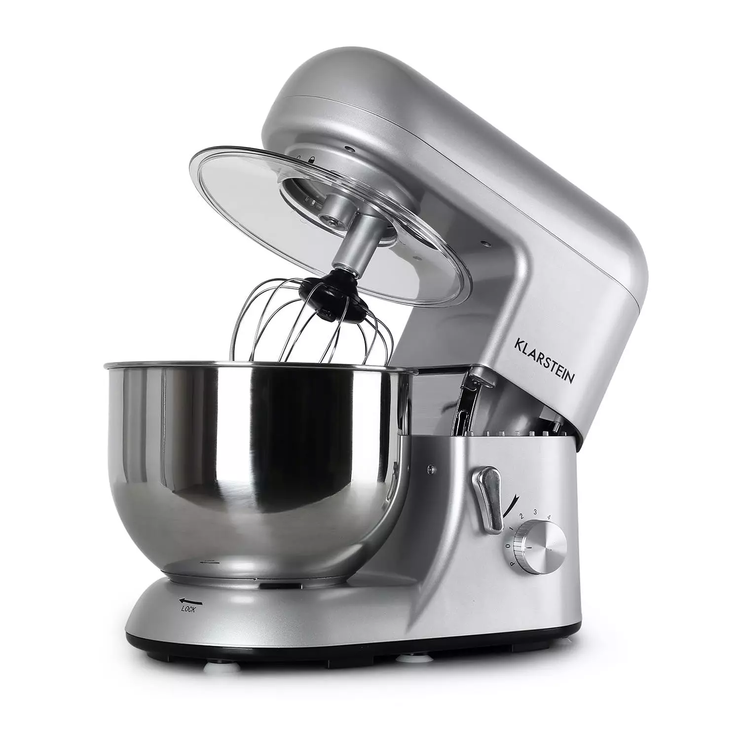 Klarstein Bella Elegance Küchenmaschine 2000 W / 2,7 PS / 5,2 Liter Edelstahl BPA-frei Rot 7 Klarstein Bella Elegance Küchenmaschine 2000 W / 2,7 PS / 5,2 Liter Edelstahl BPA-frei Rot – Bild 5