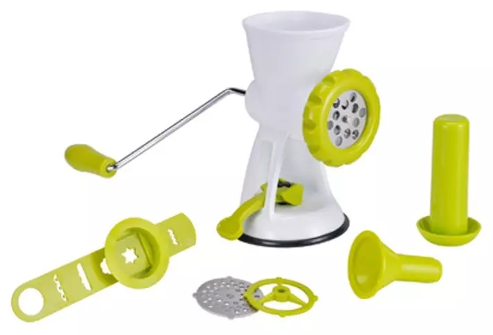 Null Fleischwolf Wurstmaschine Zerkleinerer Spritzgebäck Manuell Edelstahl Kunststoff 3 Null Fleischwolf Wurstmaschine Zerkleinerer Spritzgebäck Manuell Edelstahl Kunststoff