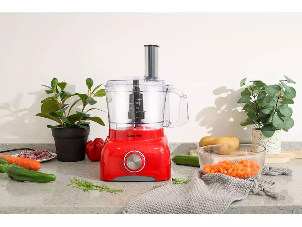 Null Swiss Pro+ 13-TEILIGE KÜCHENMASCHINE Geschwindigkeit Schaltknöpfe Mit Edelstahlplatte 8 Null Swiss Pro+ 13-TEILIGE KÜCHENMASCHINE Geschwindigkeit Schaltknöpfe Mit Edelstahlplatte – Bild 6