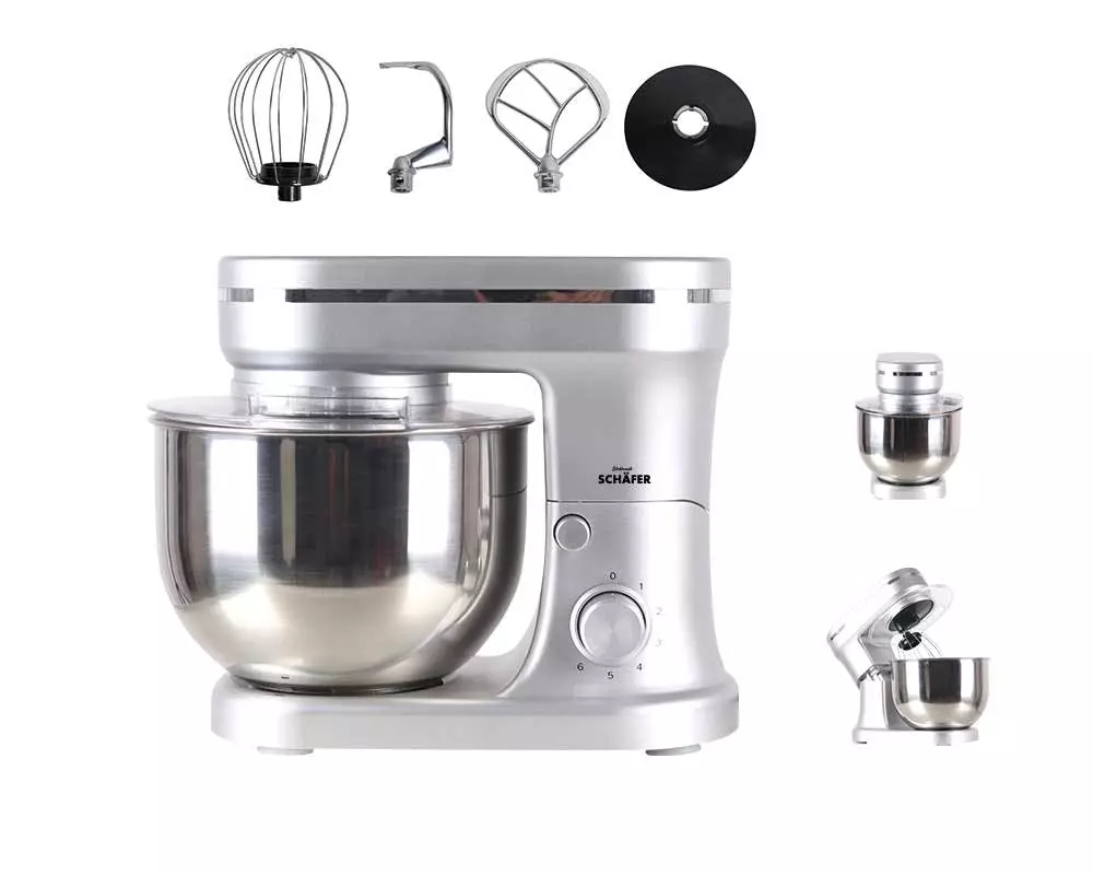 Null Schäfer 1200 Watt Küchenmaschine Knetmaschine Rührmaschine Schwarz 4 Null Schäfer 1200 Watt Küchenmaschine Knetmaschine Rührmaschine Schwarz – Bild 2