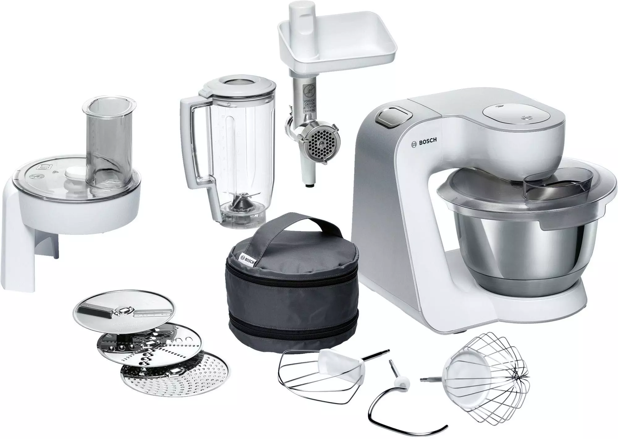 Bosch MUM58W20 Küchenmaschine 1000 W 3,9 L Silber, Weiß 5 Bosch MUM58W20 Küchenmaschine 1000 W 3,9 L Silber, Weiß – Bild 3