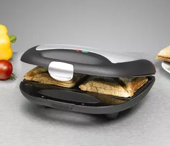 Null MAXXMEE Sandwich Maker XXL - 900W - Edelstahl/schwarz 9 Null MAXXMEE Sandwich Maker XXL - 900W - Edelstahl/schwarz – Bild 7