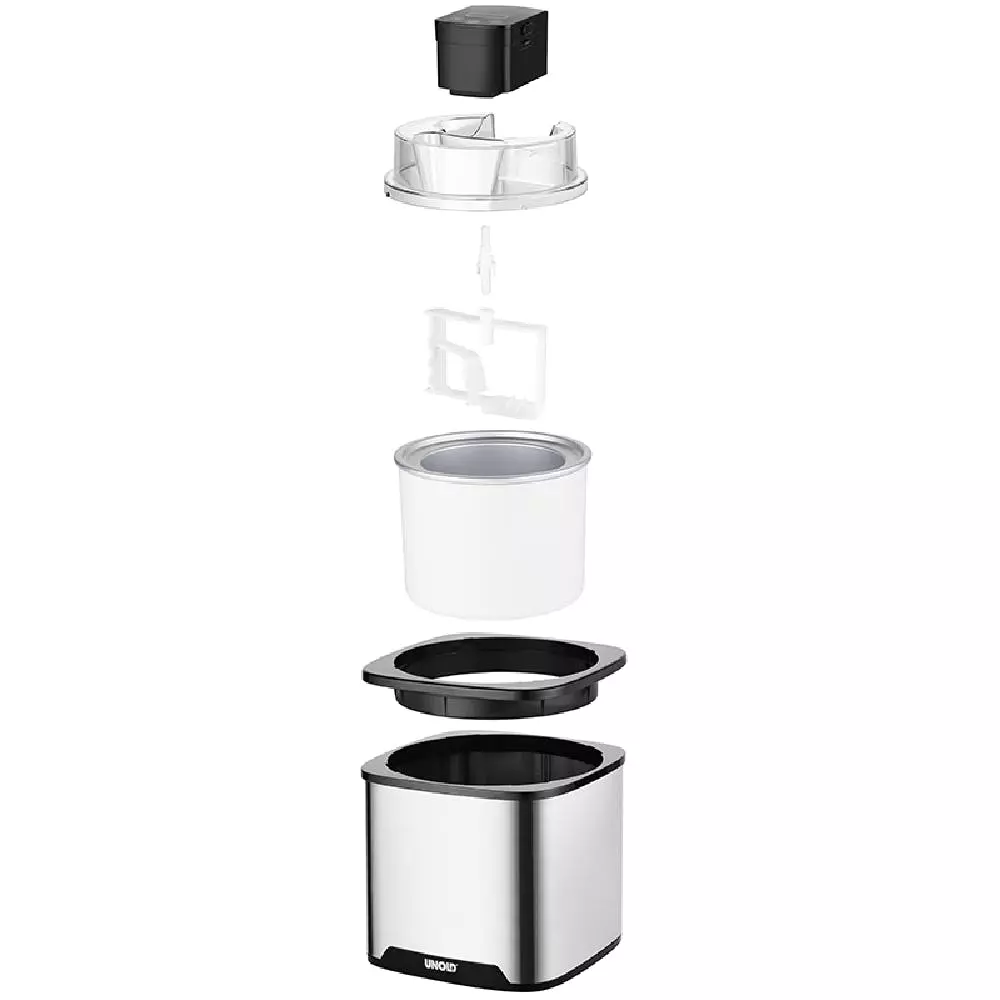 Null EISMASCHINE Gelato Ohne Kompressor (1,5 Liter Eiscreme, Edelstahl, LCD-Display, Digitaler Timer, Touch-Control Bedienfeld) 6 Null EISMASCHINE Gelato Ohne Kompressor (1,5 Liter Eiscreme, Edelstahl, LCD-Display, Digitaler Timer, Touch-Control Bedienfeld) – Bild 4