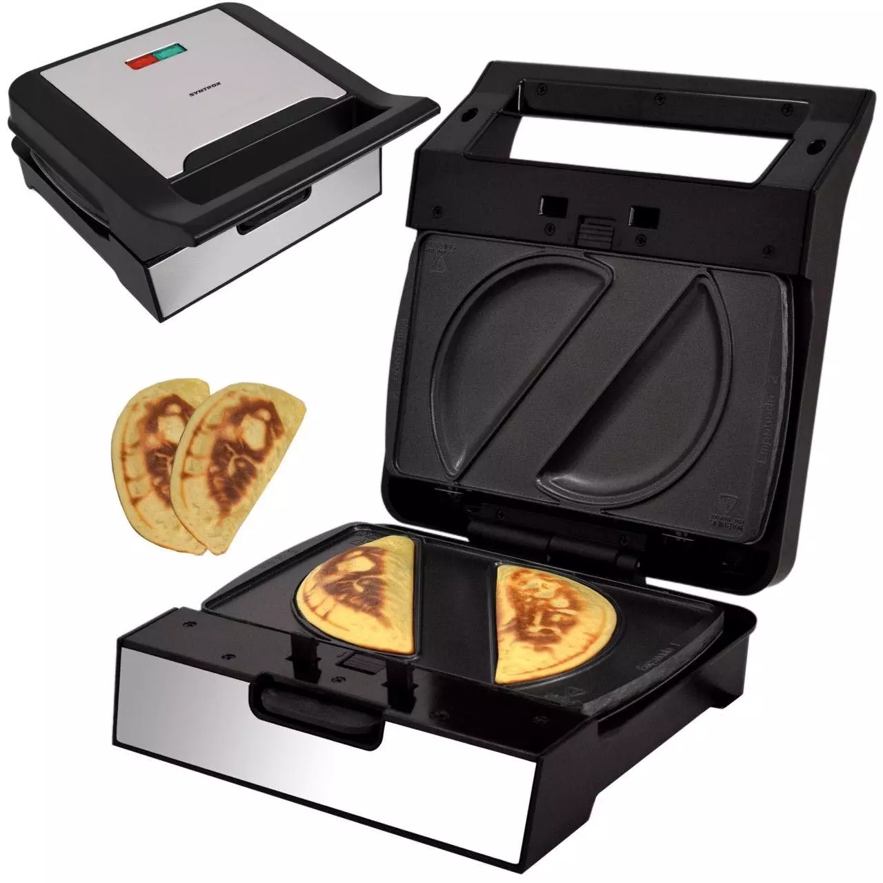 Syntrox-germany Multimaker MM-1400W Gusto Mit Einem Satz Wechselplatten 3 Syntrox-germany Multimaker MM-1400W Gusto Mit Einem Satz Wechselplatten