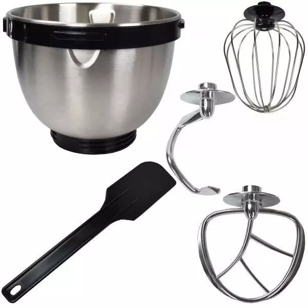 Syntrox-germany Küchenmaschine & Knetmaschine Vinde Mit Edelstahl-Behälter Silber 9 Syntrox-germany Küchenmaschine & Knetmaschine Vinde Mit Edelstahl-Behälter Silber – Bild 7