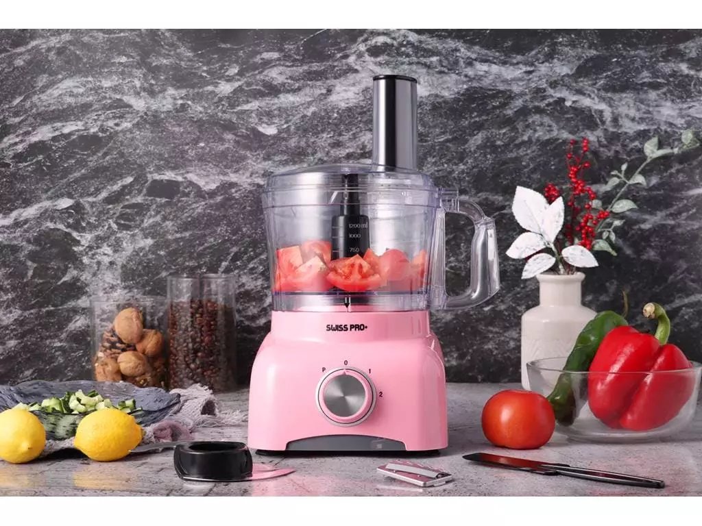 Null Swiss Pro+ 13-TEILIGE KÜCHENMASCHINE Geschwindigkeit Schaltknöpfe Mit Edelstahlplatte. 8 Null Swiss Pro+ 13-TEILIGE KÜCHENMASCHINE Geschwindigkeit Schaltknöpfe Mit Edelstahlplatte. – Bild 6