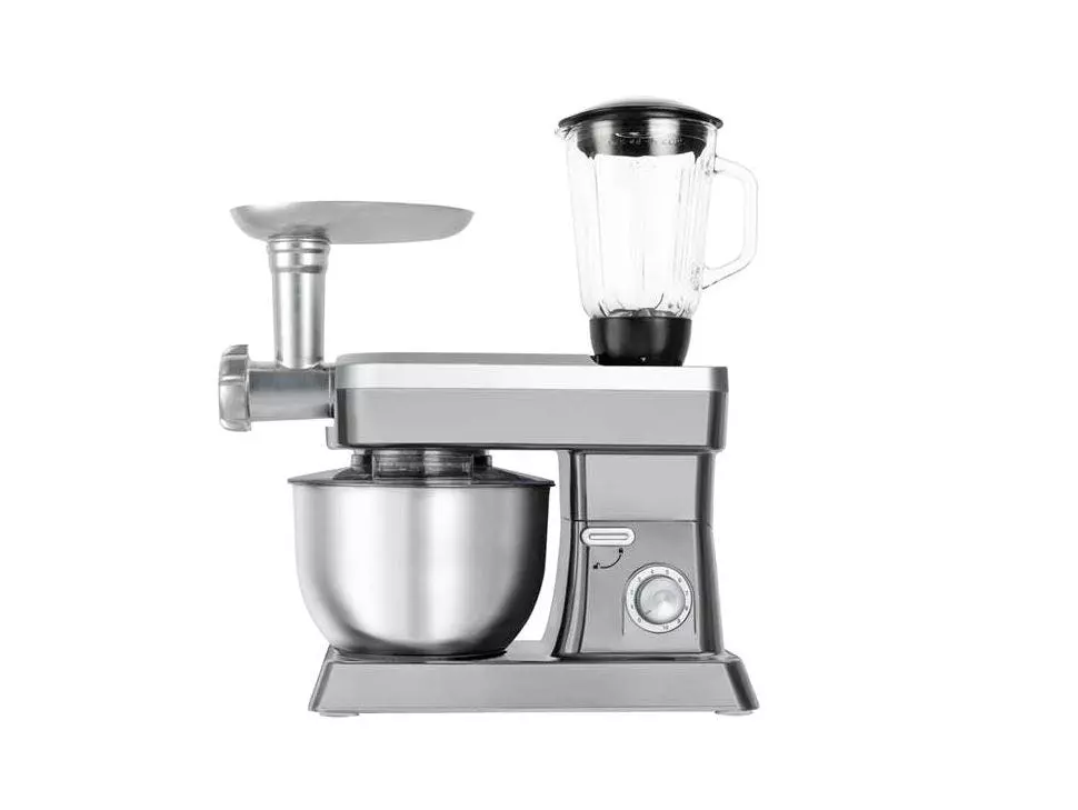 Null 3 In 1 Küchenmaschine- Starker Motor1500W Teigknetmaschine Mit 6,3L Rührmaschine Mit 10 Gang 4 Null 3 In 1 Küchenmaschine- Starker Motor1500W Teigknetmaschine Mit 6,3L Rührmaschine Mit 10 Gang – Bild 2