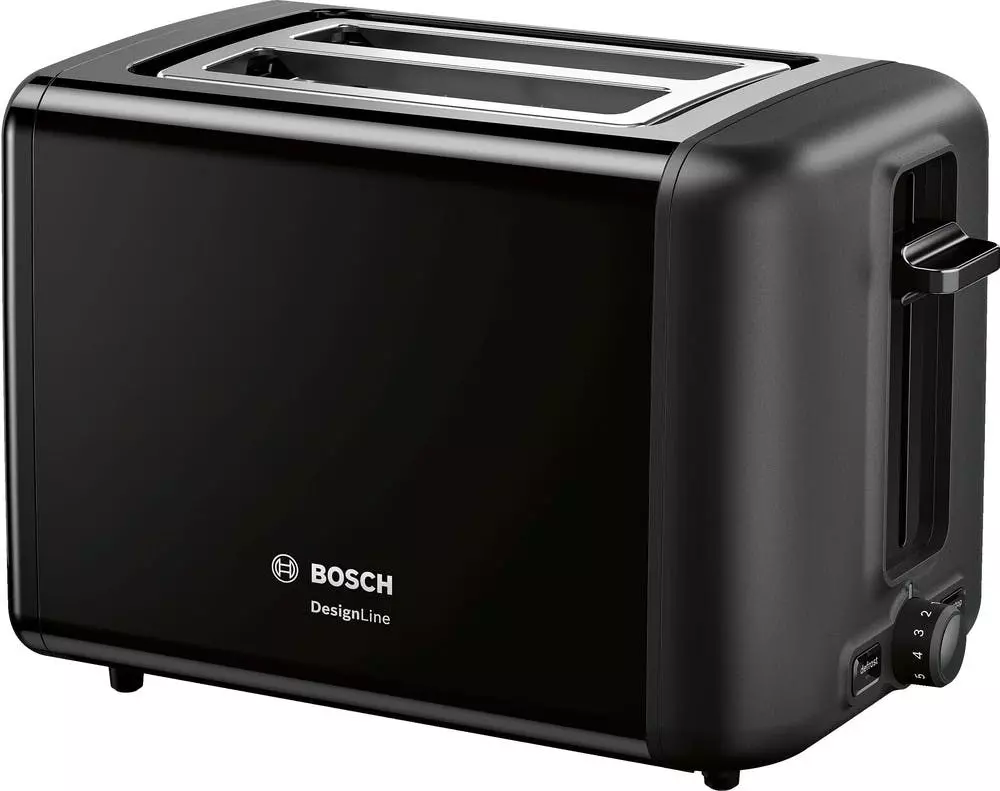 Bosch TAT4P424DE Toaster 2 Scheibe(n) 970 W Schwarz, Rot 5 Bosch TAT4P424DE Toaster 2 Scheibe(n) 970 W Schwarz, Rot – Bild 3